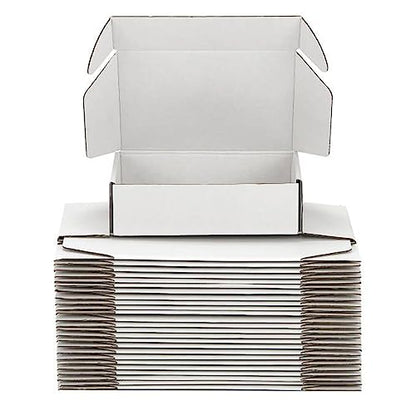10x8x3 White Shipping Boxes for Small Business, Packing, 25 Pack - color: White, size: 10x8x3 inch