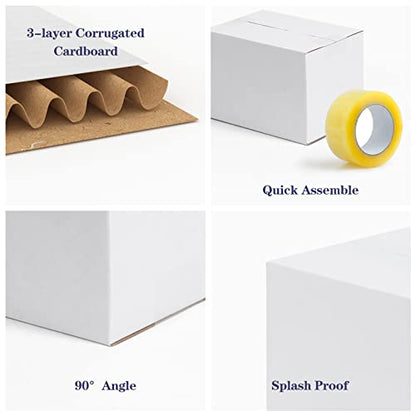 40 Pack Small Shipping Boxes 7x5x5 Inches - size: 7x5x5