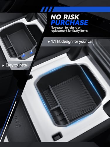 for Defender Center Console Organizer 2020-2024 2025 Land Rover Defender 130 110 90 Accessories Armrest Tray Middle Storage Box Insert Container Durable(Not for Models w/Cool Box) - size: for 2020-2025 Land Rover Defender