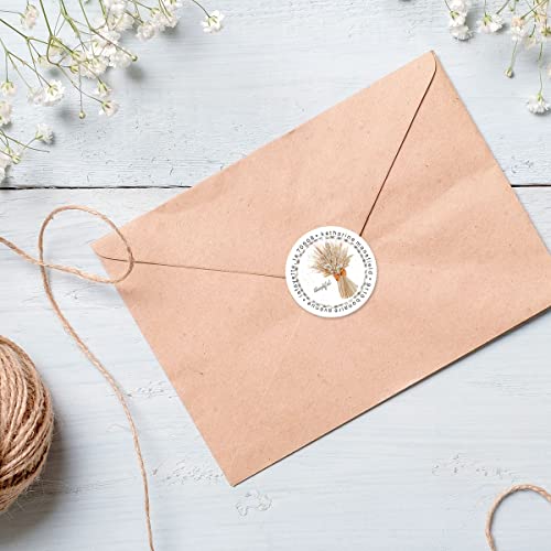 Harvest Notes Autumn Personalized Round Address Labels - Set of 144 (4 Designs), Round Self-Adhesive, Flat-Sheet Labels, by Colorful Images - color: Harvest