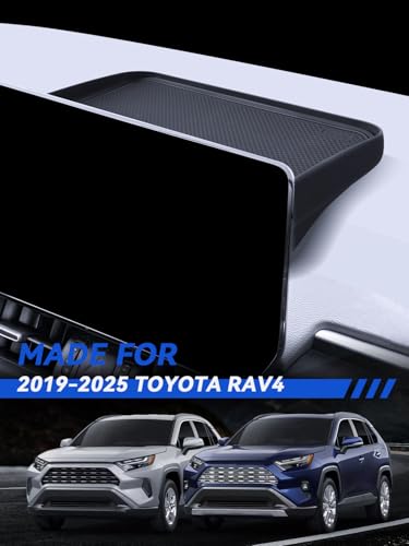 for RAV4 Dashboard Console Organizer 2019-2025 Toyota RAV4 Hybrid LE/XLE/Limited/Adventure/XLE Premium/TRD Off Road Accessories Behind Screen Organizer Storage Box Console Dash Tray - size: for 2019-2025 Toyota RAV 4