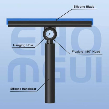 Shower Squeegee for Glass Doors with Long Handle