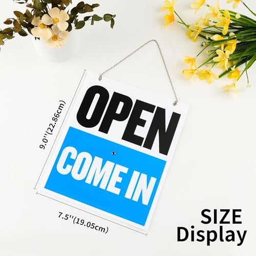 BAZIC Products Will Return/Open Clock Sign, 7.5 x 9 in, 24-Box - size: 24-Pack
