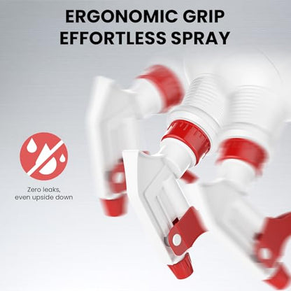LiBa Spray Bottles 4 Pack 16oz Refillable Adjustable Nozzle Mist Sprayer