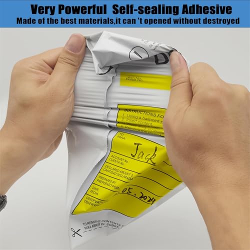 Plastic Deposit Bags 100 Pack 9''x12'', Opaque Security Bank Deposits,Cash register,Money bag for Cash,Bank Pocket,Tamper-Evident,Unique Barcode - style: 100-Pack Opaque 9''x12''