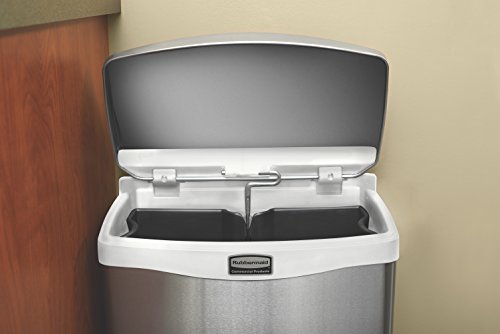 Rubbermaid Commercial Slim Jim Step-On - color: White, size: 13 Gallon