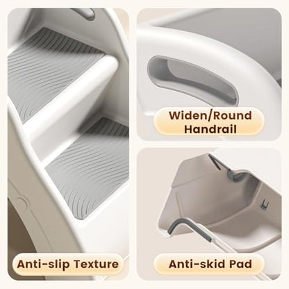 Foldable Toddler Step Stool for Bathroom Sink, Kids Step Stool