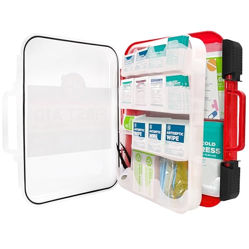 Be Smart Get Prepared 326 Pc OSHA ANSI First Aid Kit Hard Case 100 People