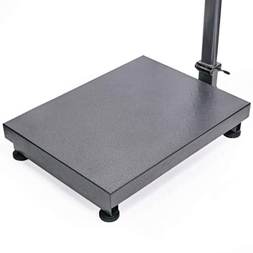 XtremepowerUS 700LB Weight Computing Postal Scale Digital Floor Large Platform Warehouse Shipping LB Price Calculator Luggage Package Shipping Mailing Postal Scale with Accurate LB/KG Foldable