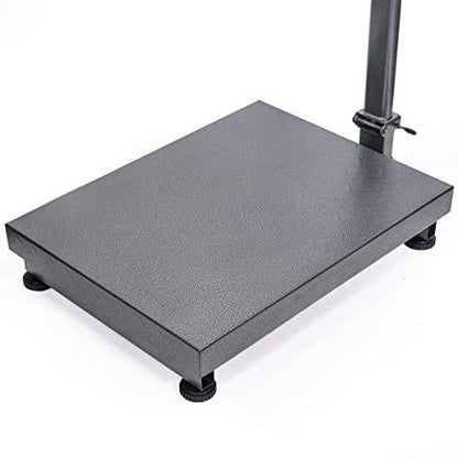 XtremepowerUS 700LB Weight Computing Postal Scale Digital Floor Large Platform Warehouse Shipping LB Price Calculator Luggage Package Shipping Mailing Postal Scale with Accurate LB/KG Foldable
