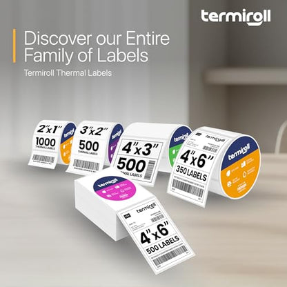 4x6 Thermal Shipping Labels Roll, 350 Precision Cut - size: 4x6 - 1 Roll | 350 Labels