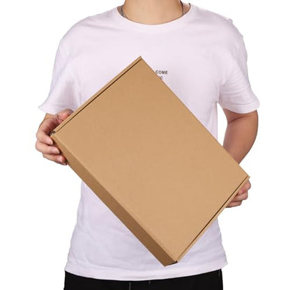 PHAREGE 6 Pack 13x10x2 inch Cardboard Shipping Boxes, Brown Mailing Box - color: Brown, size: 13x10x2 inch 6 Pack
