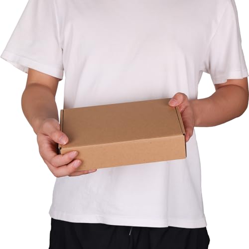 PHAREGE 6 Pack 9x6x2 inch Small Shipping Boxes, Brown Mailing Boxes - color: Brown, size: 9x6x2 inch 6 Pack