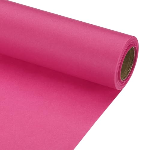 PATIKIL Wrapping Paper, 17" x 300"(25') 70 GSM Craft Paper Roll Kraft Packing Paper for Poster Bulletin Board, Gift Wrapping, Dark Pink - color: Dark Pink, size: 17" x 300"(25')