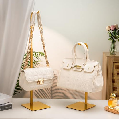 Gold Tabletop Display Racks for Purses and Banners, 1-Pack - color: Gold, size: 1 Pack