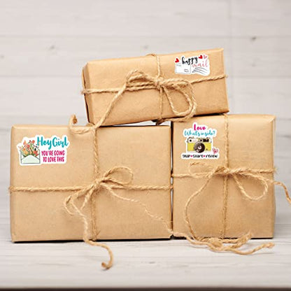 Hey Girl You’re Going to Love This Stickers,Funny Small Business Sticker for Mail Envelopes Package Packing 500 Labels Per Roll - color: Hey Girl