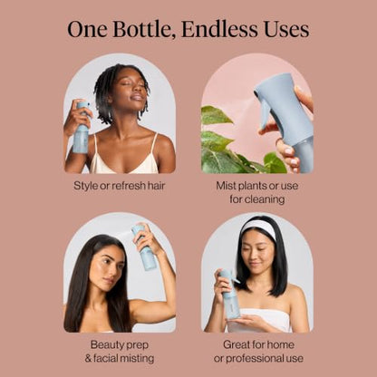 Kitsch Continuous Spray Bottle for Hair – Haze Blue, 150ml - color: Haze Blue