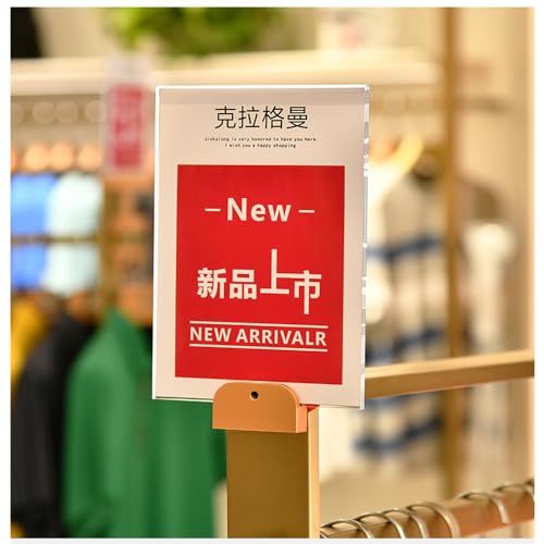 Wall Mount Sign Holder (Metal Horizontal A4 210×297mm/8.27×11.69inches) - color: Metal Horizontal A4 210×297mm/8.27×11.69inches