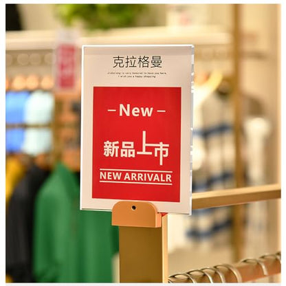 Wall Mount Sign Holder (Metal Horizontal A4 210×297mm/8.27×11.69inches) - color: Metal Horizontal A4 210×297mm/8.27×11.69inches