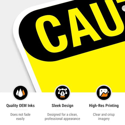 Caution Cleaning in Progress Floor Slippery When Wet OSHA Sign, - size: 12x18