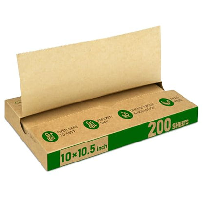 EcoDispose Precut POP UP Deli Paper Sheet, 200 Pack, 10" x 10.5", Kraft - color: Kraft, size: 10“x10.5”