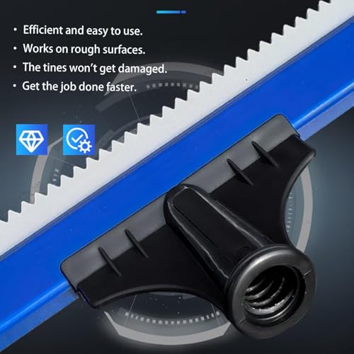 2 Pack 20 Inch Teeth Notched Squeegee, Epoxy Floor Squeegee with 0.16 Inch Teeth for Self Leveling Cement Urethane Epoxy, Lightweight Epoxy & Urethane Flooring Tool