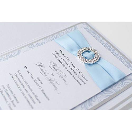 VATIN Lt.Blue Satin Ribbon 1-1/2 Inch x 25 Yards for Gift Wrapping - color: Blue Light, size: 1-1/2" x 25 Yards