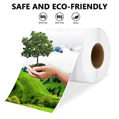 4"x6" Direct Thermal Shipping Labels, 220 Labels/Roll - Thermal Shipping Label Printer Paper Postage Mailing Labels Compatible with Rollo, MUNBYN Label Printer (4 Rolls) - size: Roll- 880 Labels