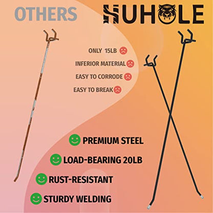 HUHOLE 25 Pack 12 Inch Black Pegboard L Hooks for 1/4 Inch Pegboard - size: 12 Inch