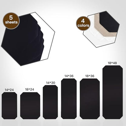 Poofzy Wire Shelf Liner 18" x 48", Set of 5 Black - color: Black, size: 18"x48" 5pcs