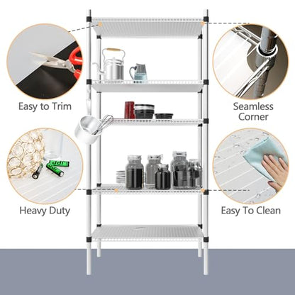 5pcs Shelf Liners of Wire Shelf System,18 x 36 inch - color: Clear, size: 18x36 in Set of 5