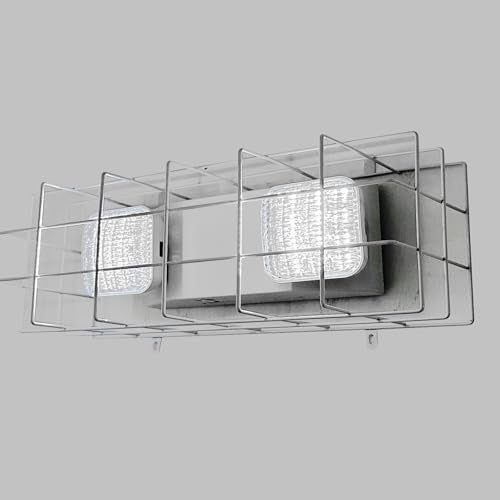 TANLUX LED Emergency Light with Wire Guard, Protective Coated Steel Wire Guard with Emergency Light - size: Emergency Light