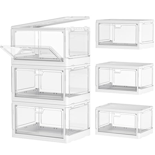 Kmiectse Clear Storage Bins with Lids 3 Pack 【Stackable & Sturdy】 - size: 3 Tier-3 Lids