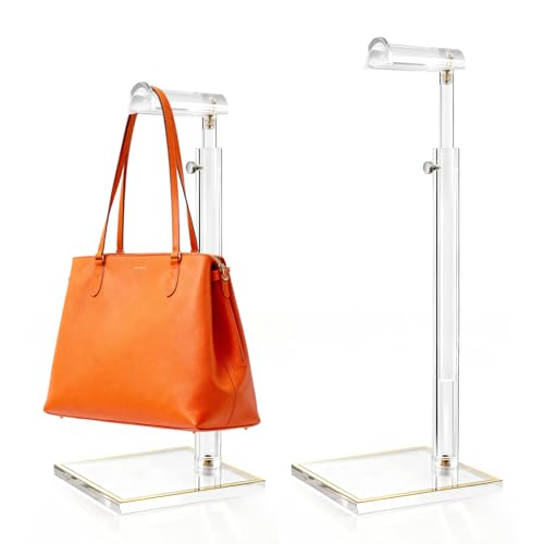 2 Pack Acrylic Purse Display Stand 14"-24" Adjustable
