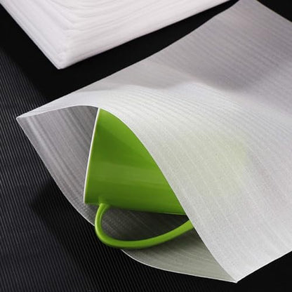 Foam Wrap Cushion Foam,100 Pack Foam Wrap Cushioning Packing Supplies for Moving, Packing, Transportation and Storage, Storage-Safely Cushion Wrap For Dishes, Furniture (12" x 13.8")