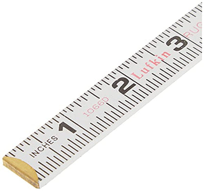 Crescent Lufkin 5/8" X 6' Red End® Engineer's Scale Wood Rule | 1066DN