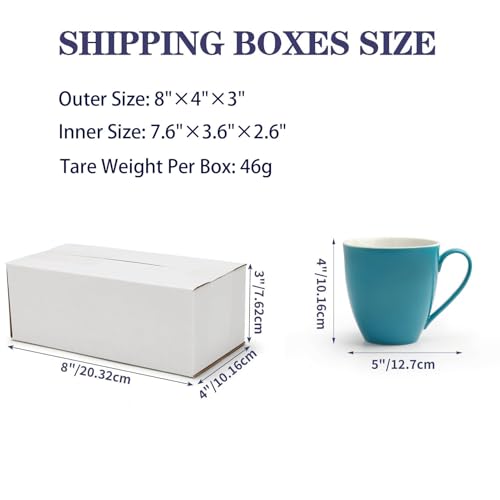 40 Pack Small Shipping Boxes 8X4X3 Inches - size: 8x4x3