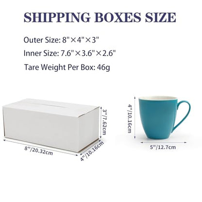 40 Pack Small Shipping Boxes 8X4X3 Inches - size: 8x4x3