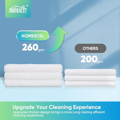 HOMEXCEL White Microfiber Cleaning Cloth, Microfiber Towels for Car,12 PK - color: White