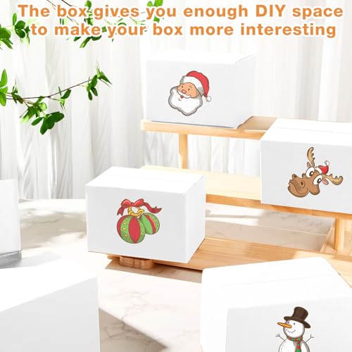 Yeaqee 72 Pcs 6 x 4 x 4 Inch Shipping Boxes for Small Business,White - color: White, size: 6 x 4 x 4 Inch