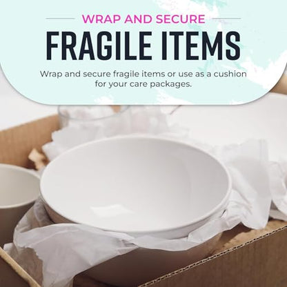 Bryco Goods 48" x 1200" (100') White Kraft Paper Roll - Made in USA - Craft Paper for Bulletin Board Art Table Covering Drawing Gift Wrapping Bouquet Packing Parcel 80GSM - color: White, size: 48" x 100'