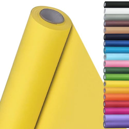 SMART&CASUAL 15" x 450" (37.5') Kraft Paper Roll for Art Craft Supplies Gift Wrapping Moving Packing Painting Drawing Paint Easel Poster Chart Paper (Lemon Yellow, 15" W x 450" L (37.5')) - color: Lemon Yellow, size: 15"W x 450"L ( 37.5' )