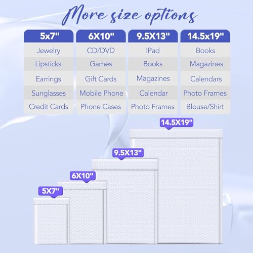 Fuxury Bubble Mailers Bulk 14.5x20" 120 Pack White Large Padded Envelopes - color: White, size: 14.5x20" 120PC