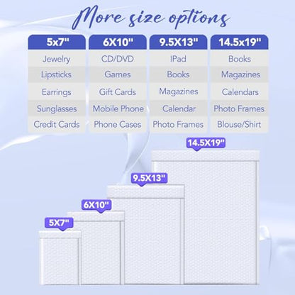 Fuxury Bubble Mailers Bulk 14.5x20" 120 Pack White Large Padded Envelopes - color: White, size: 14.5x20" 120PC