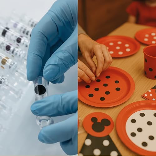 ChromaLabel Black Dot Stickers, 1/4 Inch, 1000/Box - color: Black, size: 1/4"