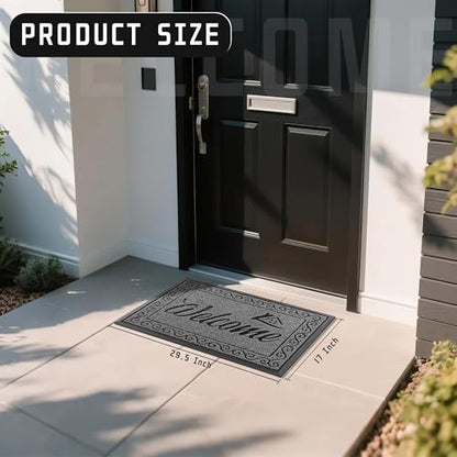 Yimobra Artificial Grass Welcome Mat, 29.5 x 17 in, Beige Brown - color: Brown, size: 29.5x17 Inch