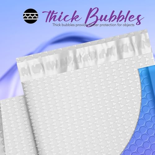 Fuxury Bubble Mailers 8.5x12" 240 Pack Padded Envelopes Usable Size 8.5x11" - color: BluePurple, size: 8.5x12" 240PC