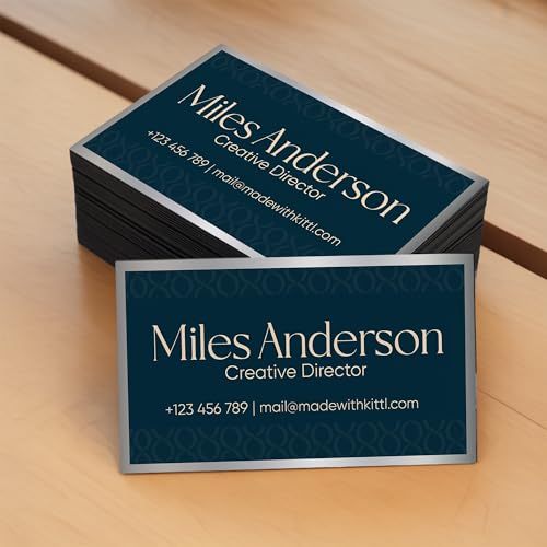 24/48/96 Pack, 3.5"x2" Personalized Magnetic Business Cards, Custom Magnets for Business, Branding and Advertising, 30 Mil Customizable Fridge Magnet Cards with Image, Logo and Text, Design 5 - color: Design 5