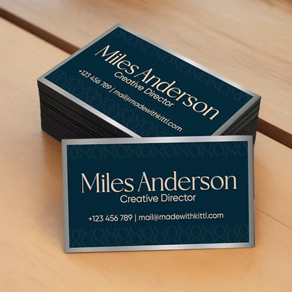 24/48/96 Pack, 3.5"x2" Personalized Magnetic Business Cards, Custom Magnets for Business, Branding and Advertising, 30 Mil Customizable Fridge Magnet Cards with Image, Logo and Text, Design 5 - color: Design 5