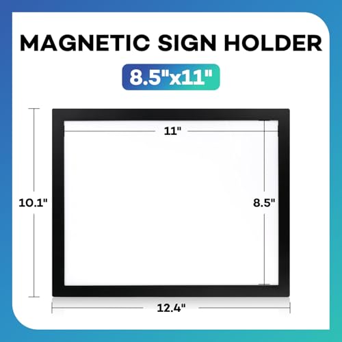YixangDD 30 Pack Magnetic Sign Holder 8.5 x 11, Magnetic Paper Holder - size: 8.5"x11" 30 Pack